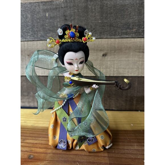 Play The Pipa Ancient Style Doll Opera Doll Chinese In Box - Picture 1 of 10